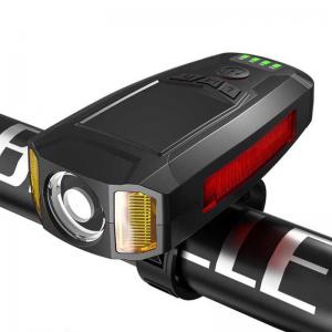 AS0808 bike front light, 4 in 1 horn light