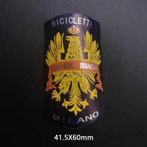 Bianchi bike badge, head badge decal sticker, Black-Gold