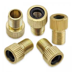 Brass valve adapter, presta to schrader