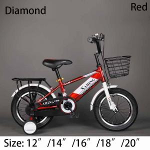 Xam child bike, with basket and training wheel【Diamond】