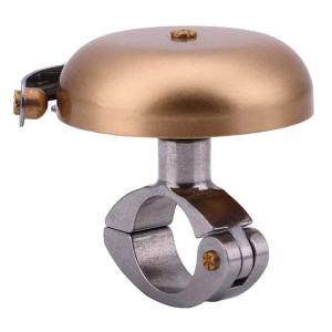 Classic brass bike bell, gold