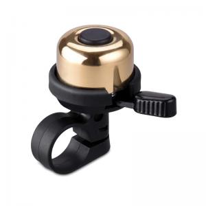 Mini brass bike bell, gold