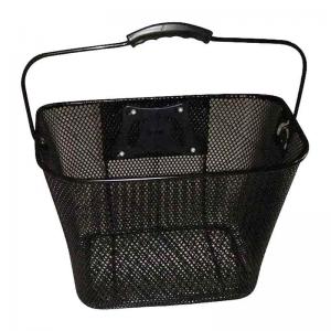 Quick release mesh bike basket