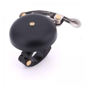 Retro brass bike bell, black