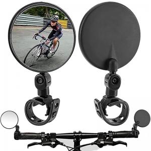 Round convex adjustable bike rear view mirror