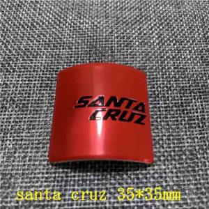 SANTA CRUZ bike badge, head badge decal sticker, Red