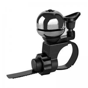 Tools free Mini brass bike bell, Black